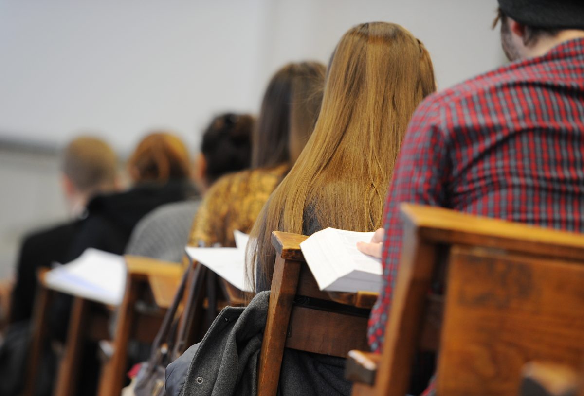 Studenten in einer UniversitÃ¤t in Berlin