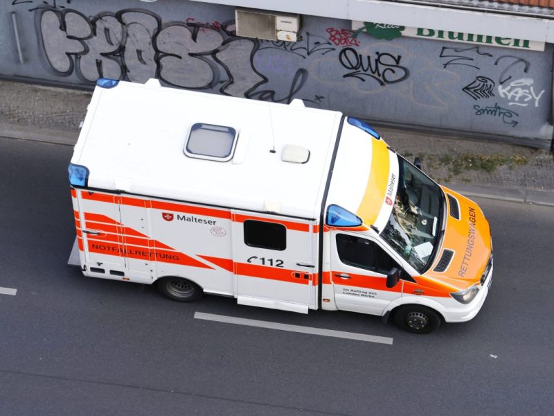 Berlin. Marzahn Unfall. Kreuzung.