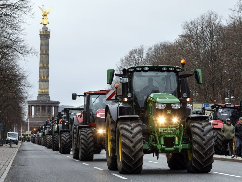 Bauern Demo in Berlin
