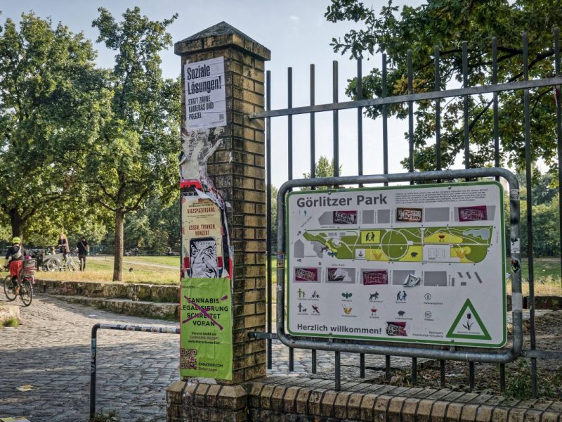 Der Görlitzer Park in Berlin-Kreuzberg.