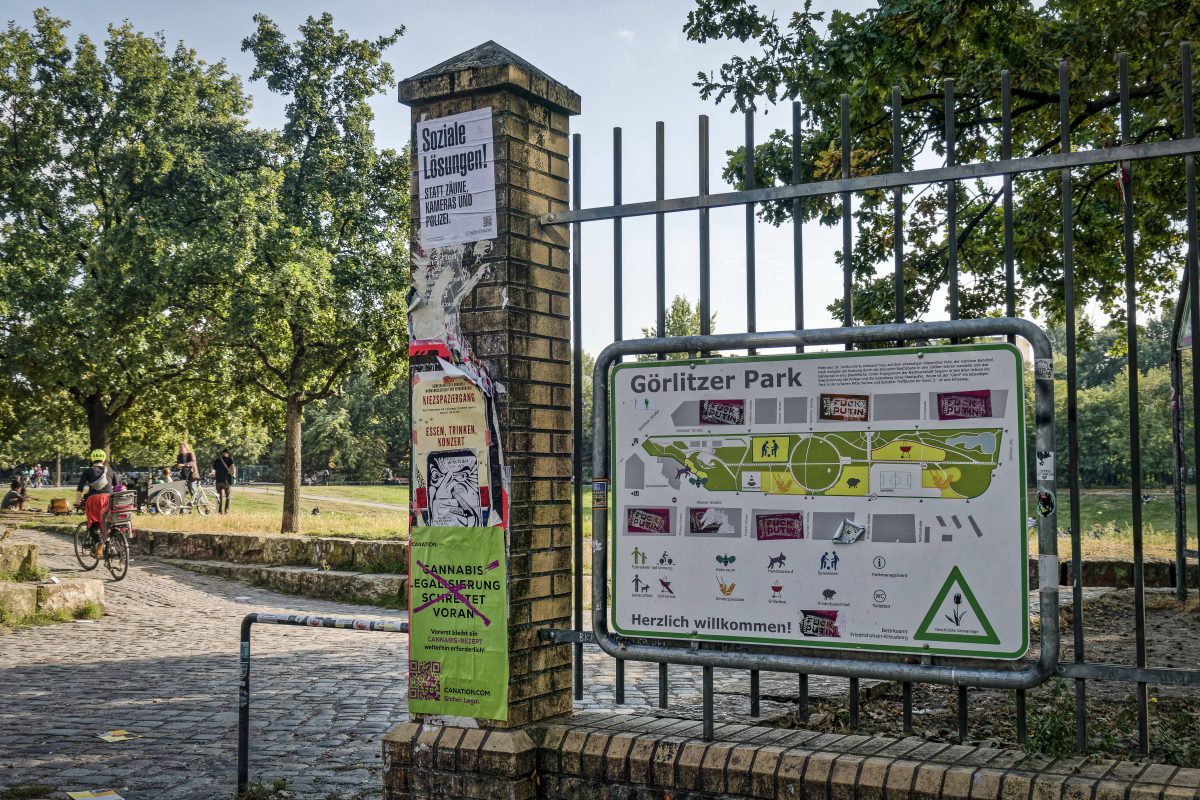 Der Görlitzer Park in Berlin-Kreuzberg.