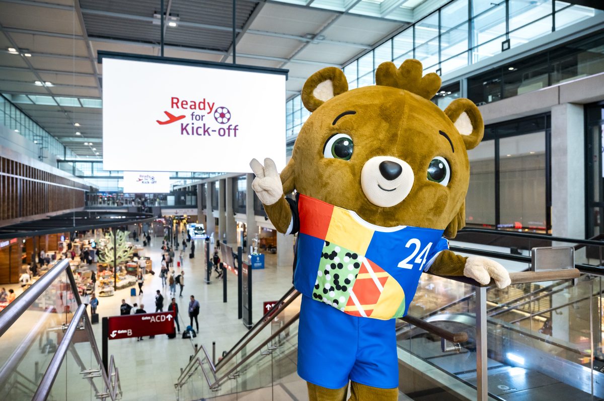 Die EM in Berlin wird auch am Flughafen BER gefeiert