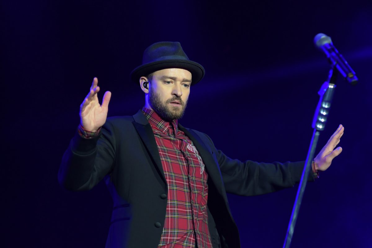 Justin Timberlake steht auf einer Bühne