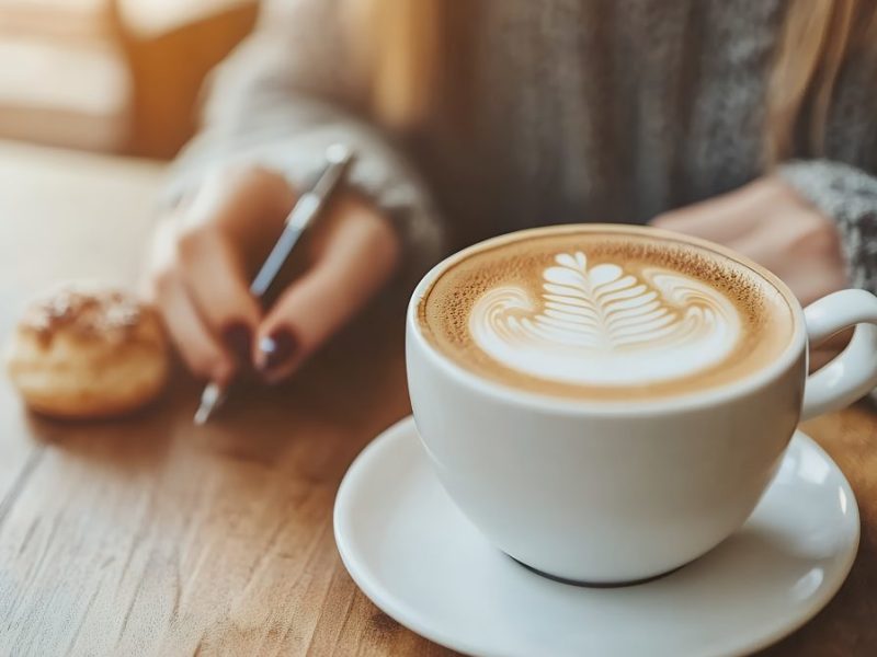 Es gibt ein neues Café in Berlin.
