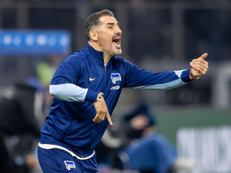 Trainer Cristian Fiél von Hertha BSC