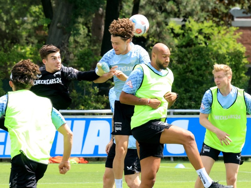 Die Spieler von Hertha BSC im Training.