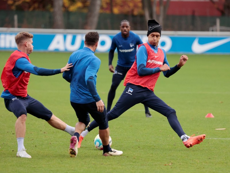 Davie Selke 2022 im Training bei Hertha BSC.